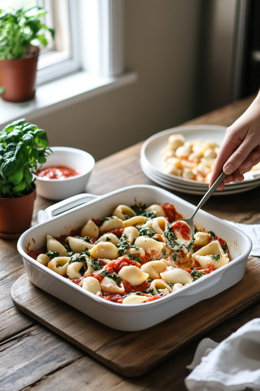 spinach stuffed shells