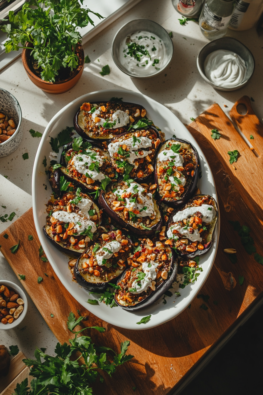 stuffed eggplant