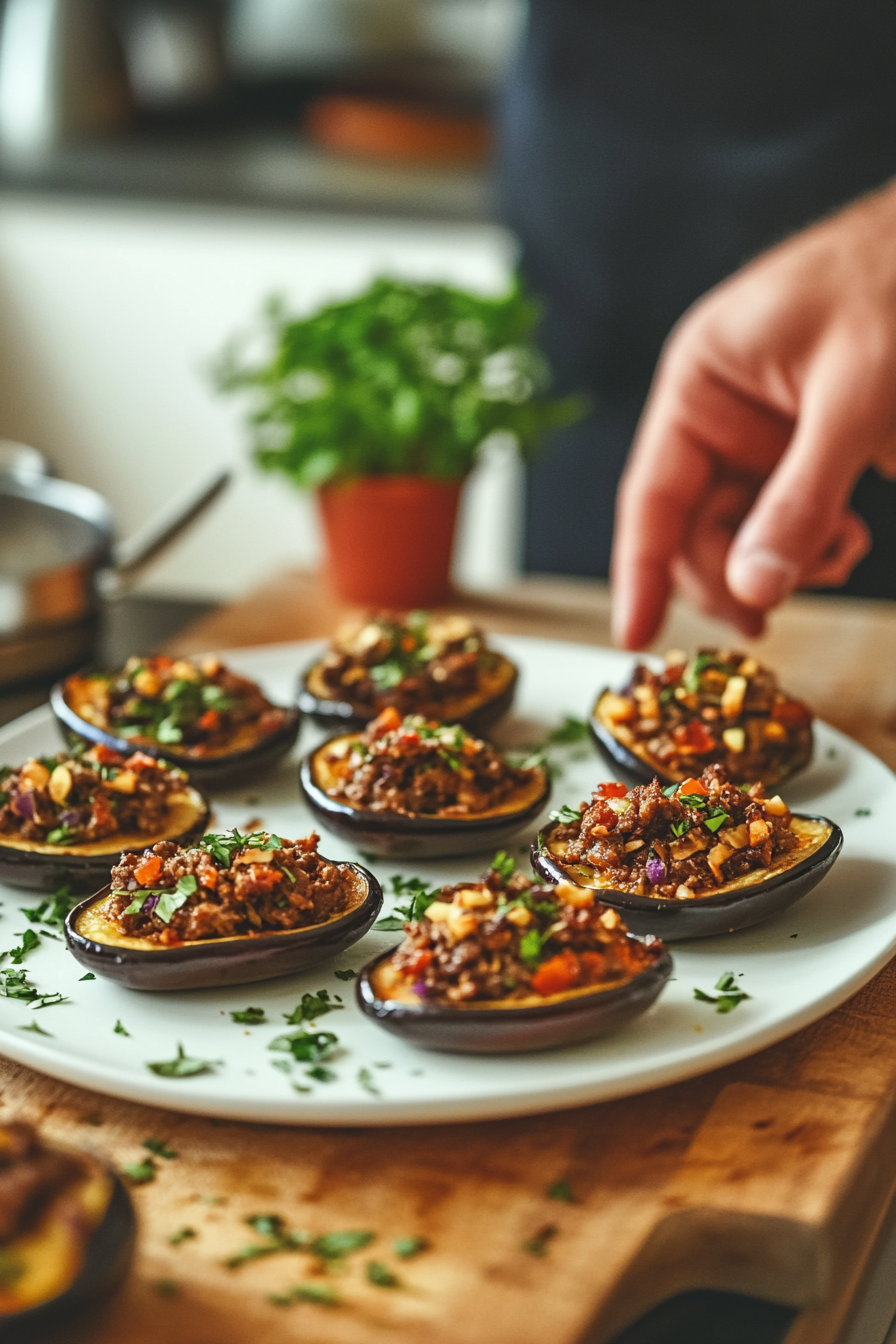 stuffed eggplant