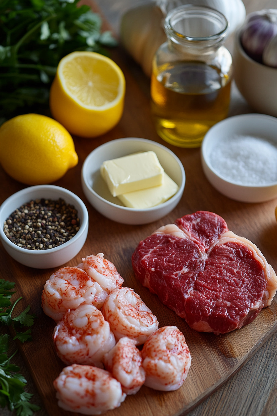 surf and turf steak and lobster tails