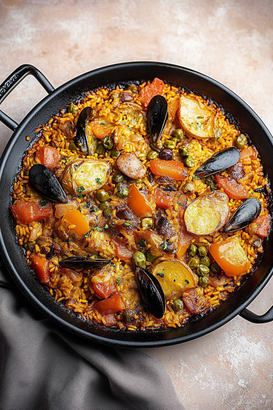 vegetarian paella