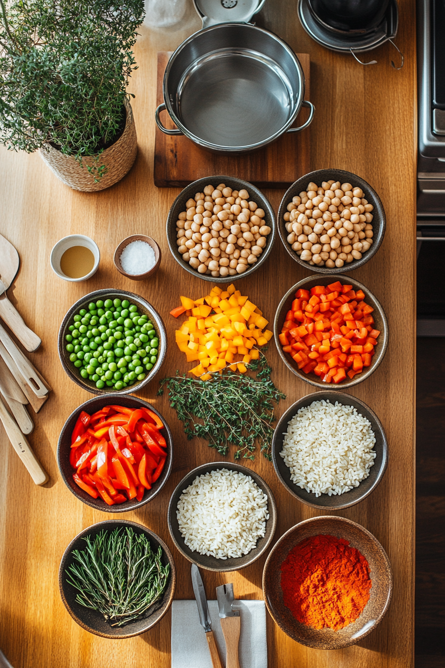 vegetarian paella