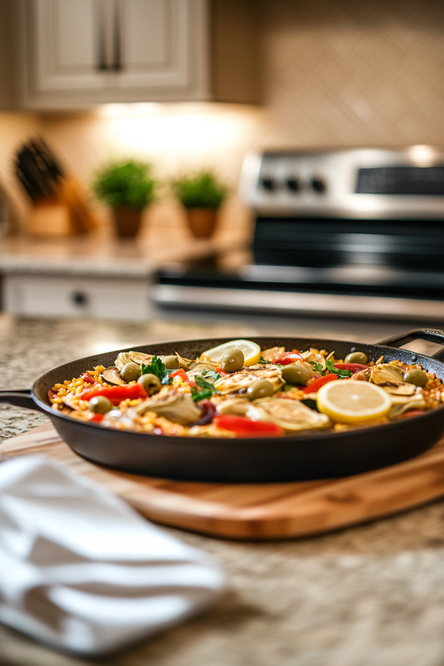 vegetarian paella