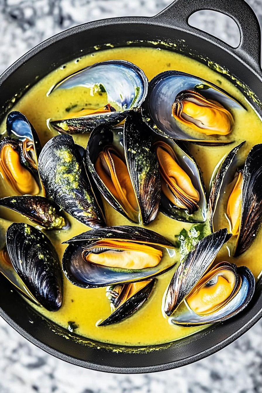 yellow curry mussels