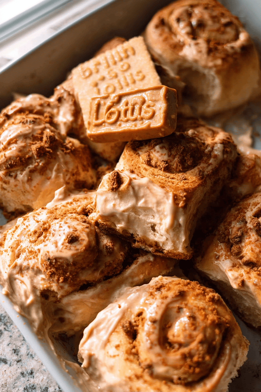 biscoff cinnamon rolls