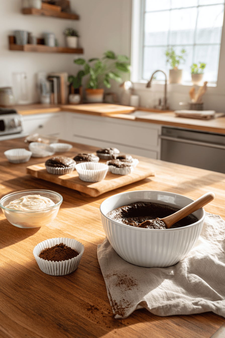 black cocoa cupcakes