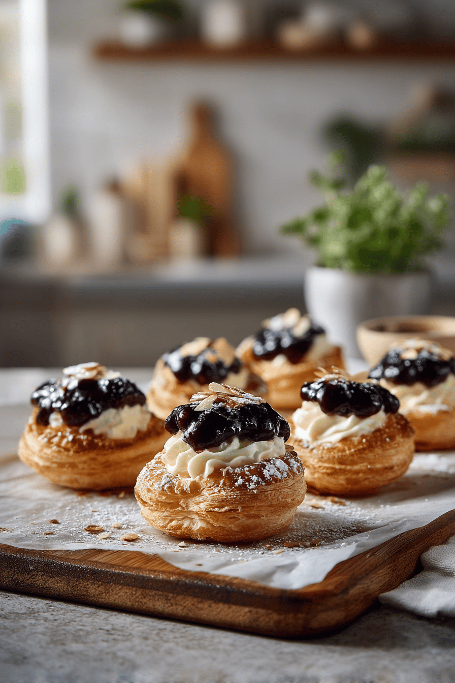 blueberry lemon cream pastries