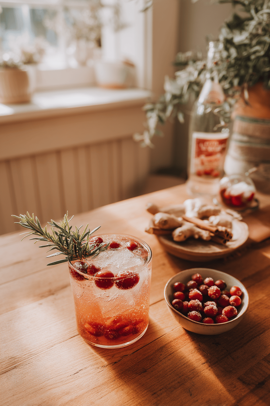 cranberry apple mocktail
