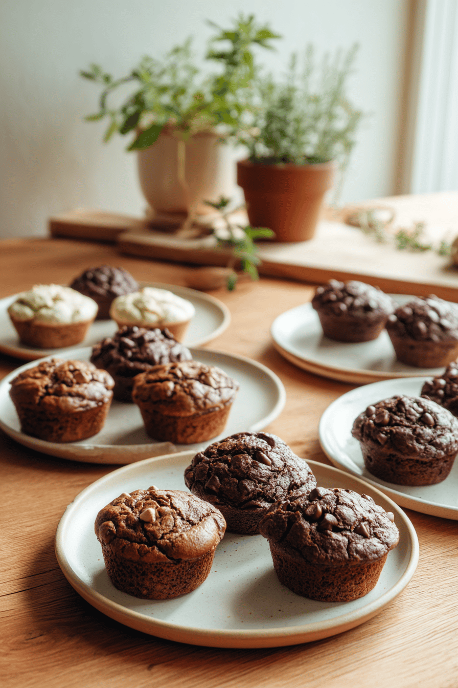 double chocolate chip muffins