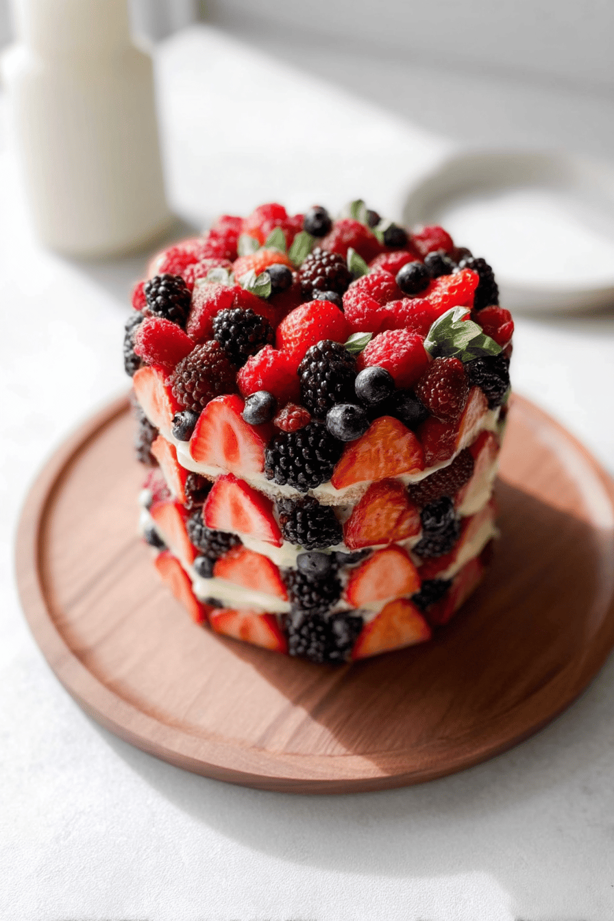 lemon berry cake