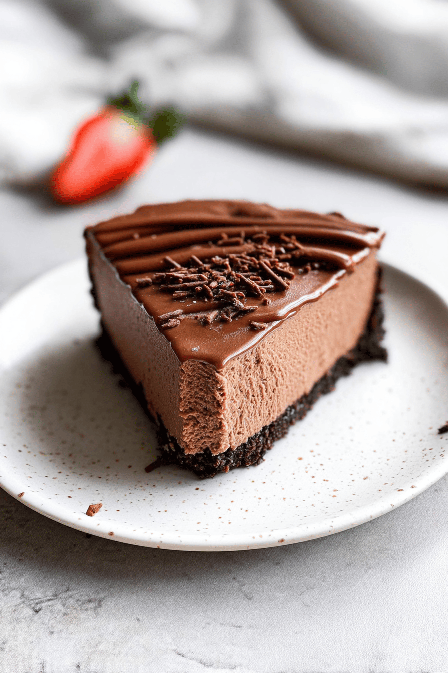 no bake chocolate cheesecake