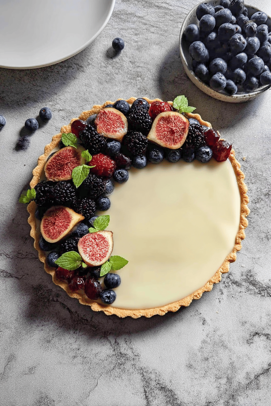 no bake fruit tart