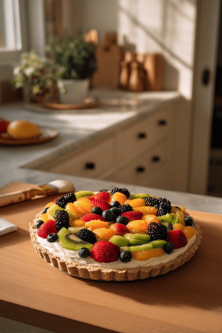 no bake fruit tart