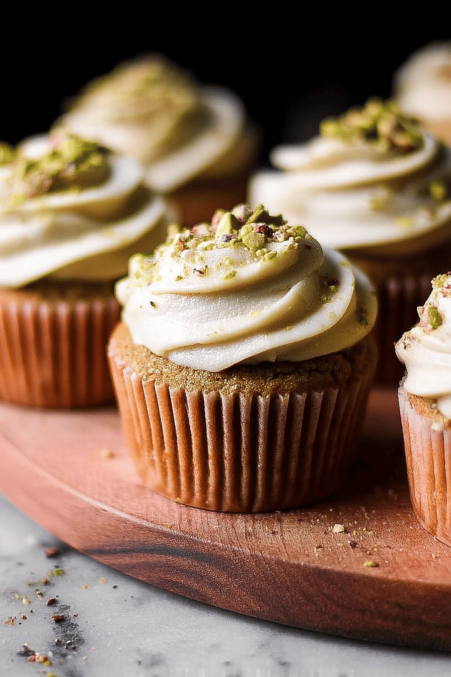 pistachio cupcakes