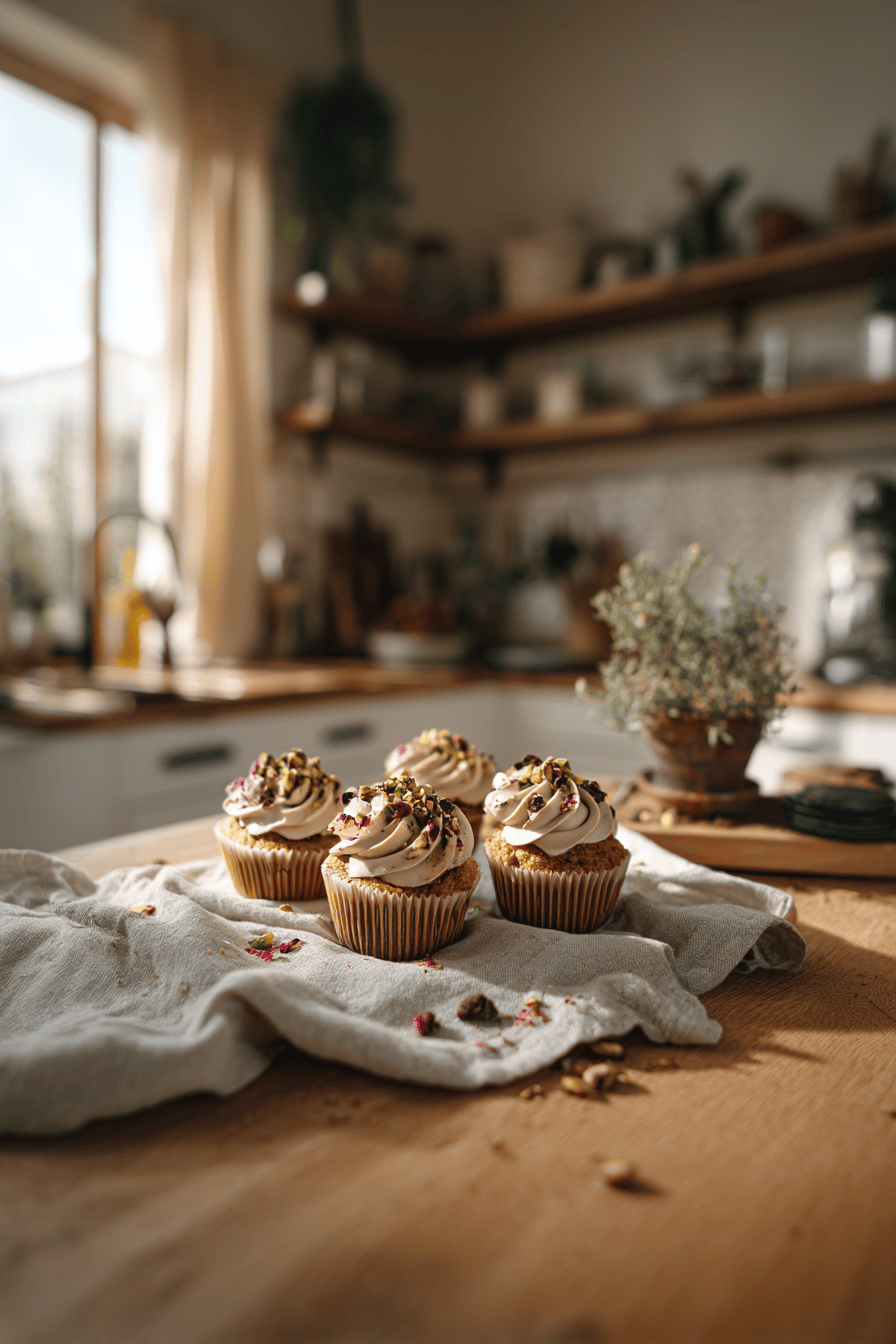 pistachio cupcakes