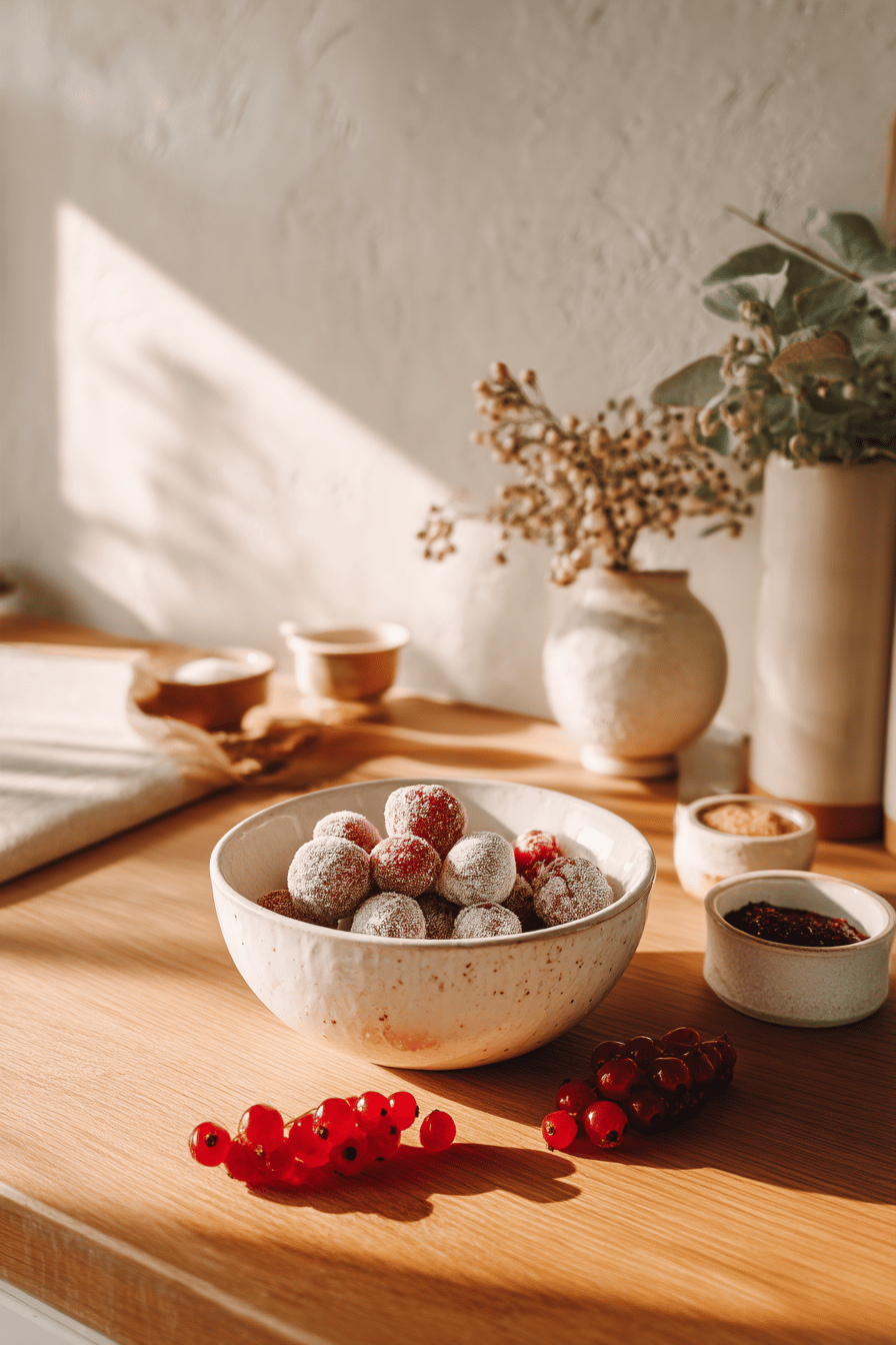 sugared cranberries