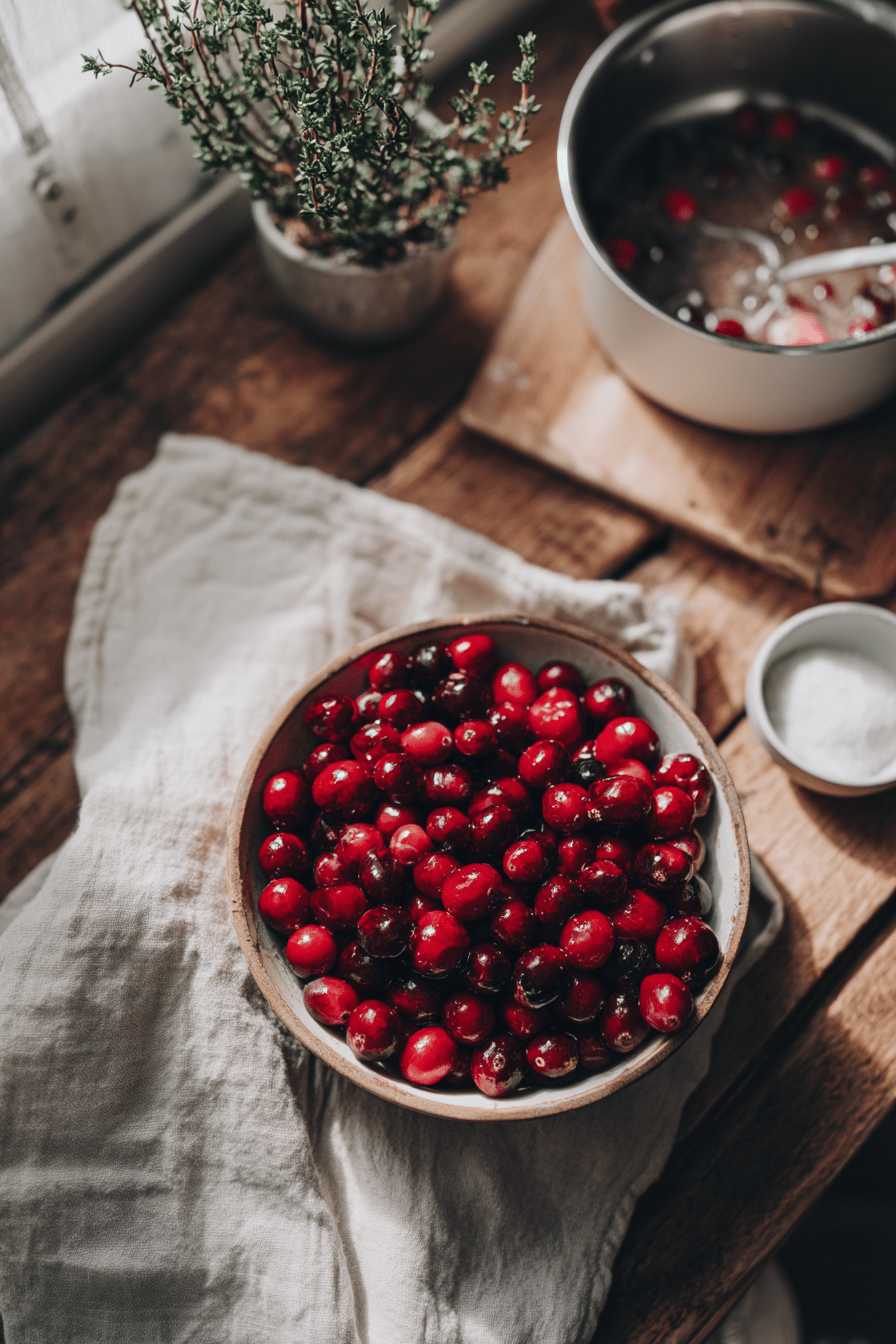 sugared cranberries