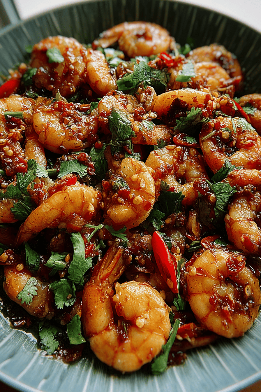 Asian Chili Garlic Prawns