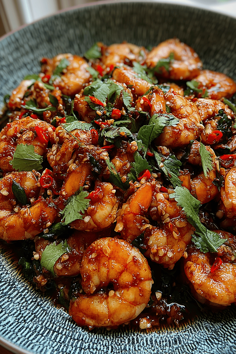 Asian Chili Garlic Prawns