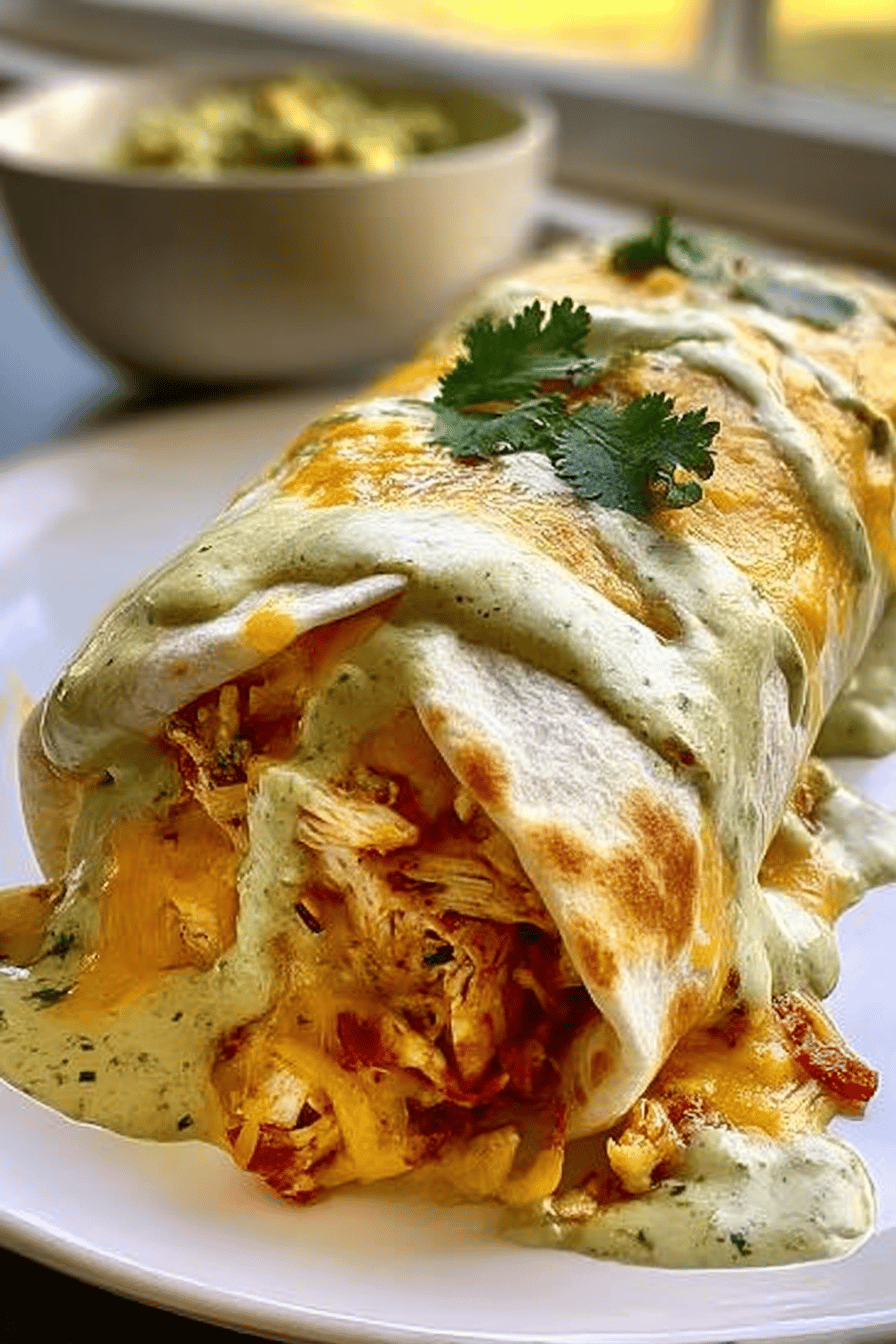Baked Chicken Burritos