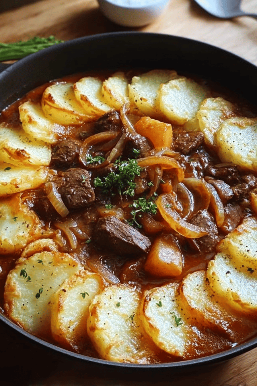Beef Stew with Potato Topping