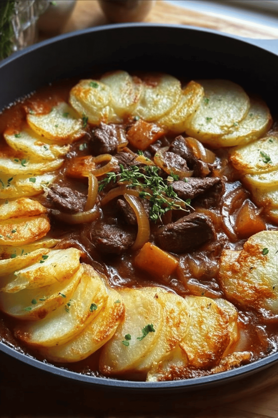 Beef Stew with Potato Topping