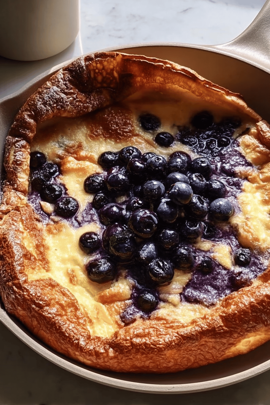 Blueberry Lemon Dutch Baby Pancake
