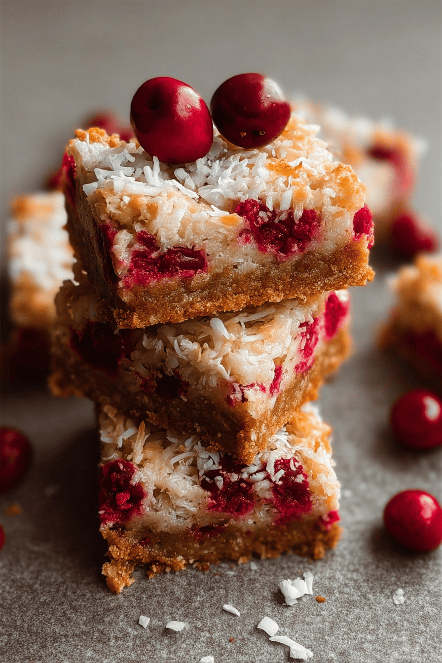 Cherry Coconut Bars