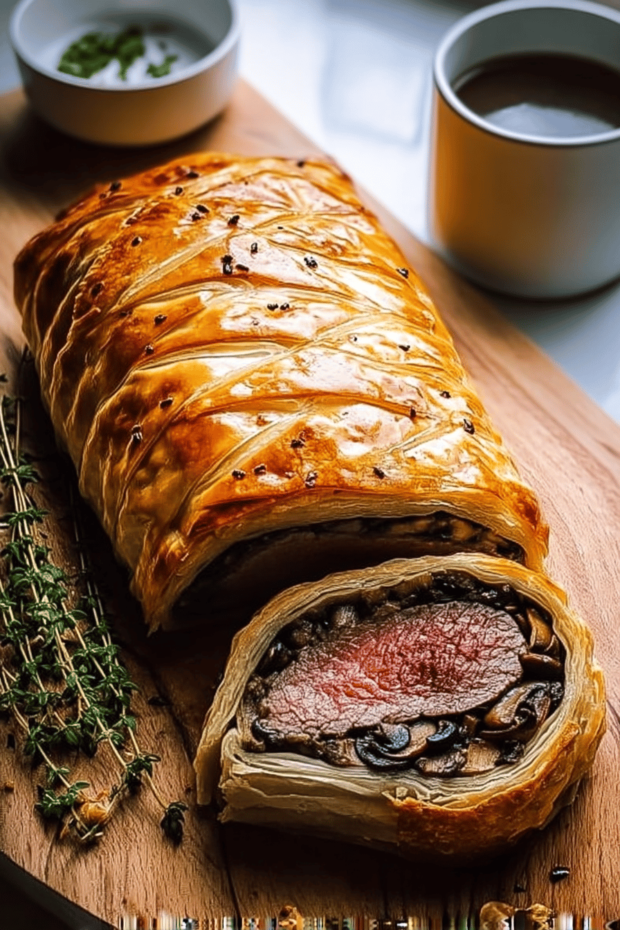 Classic Beef Wellington with Mushroom Duxelles