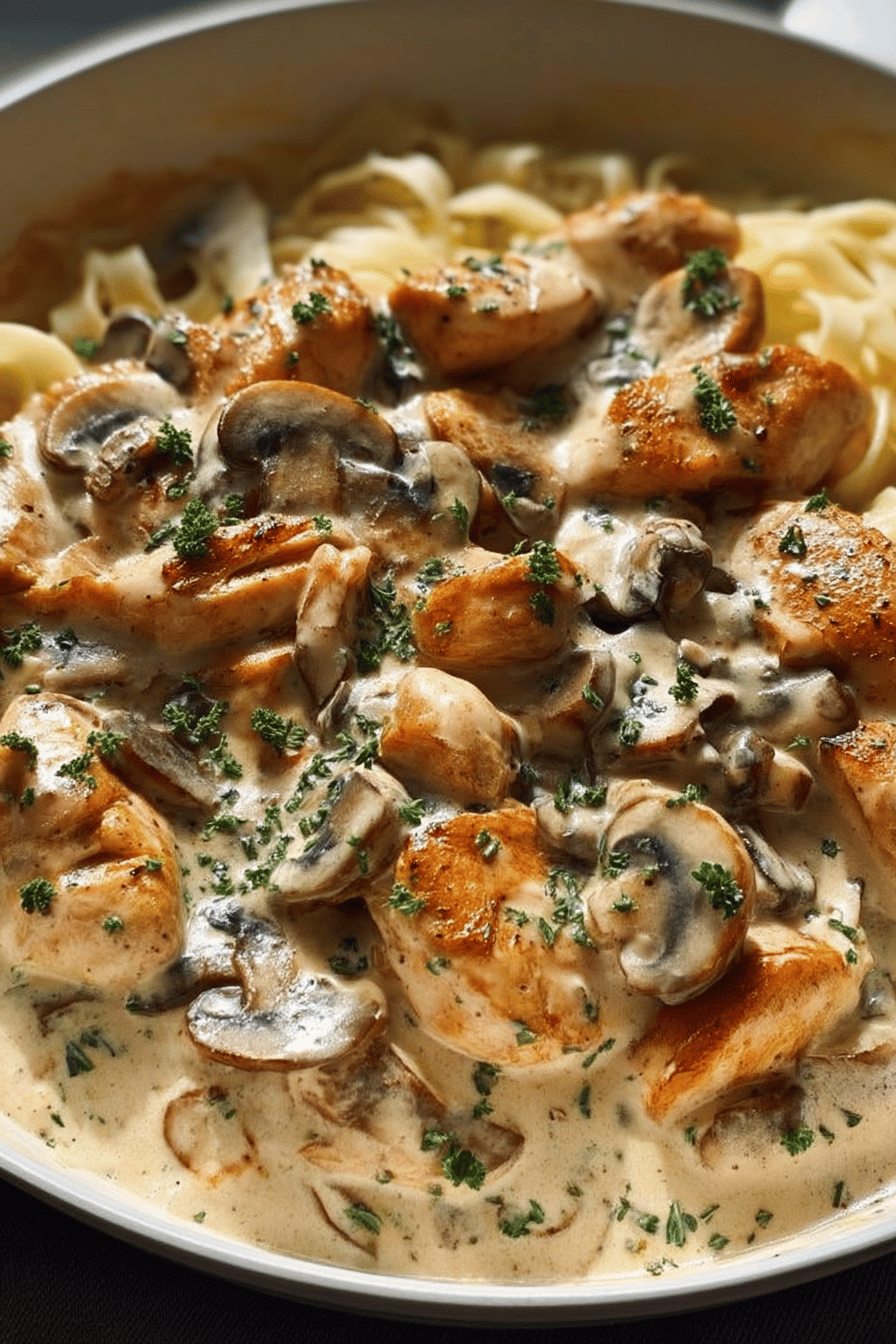 Creamy Chicken and Mushroom Skillet