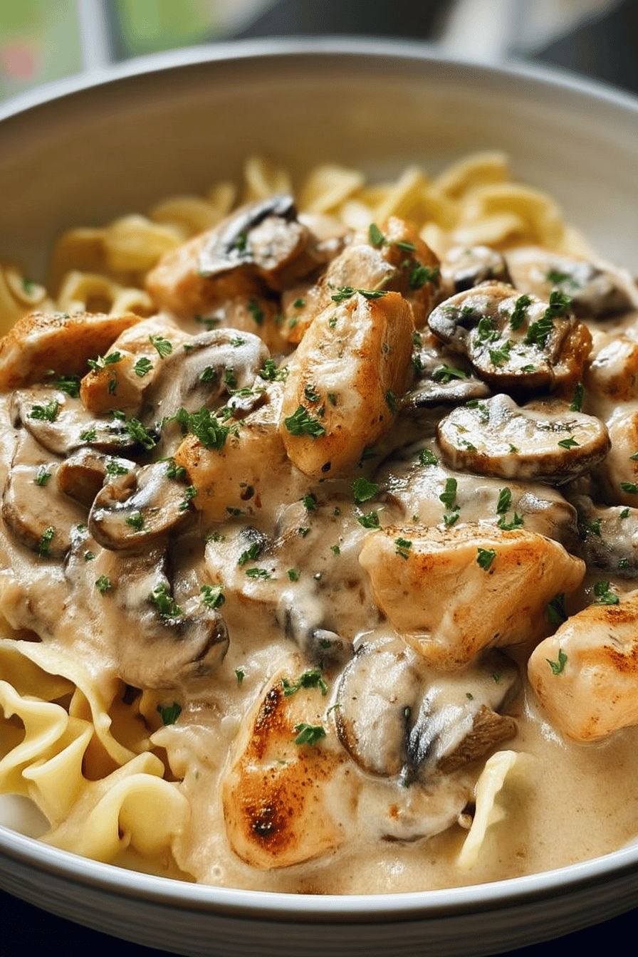 Creamy Chicken and Mushroom Skillet