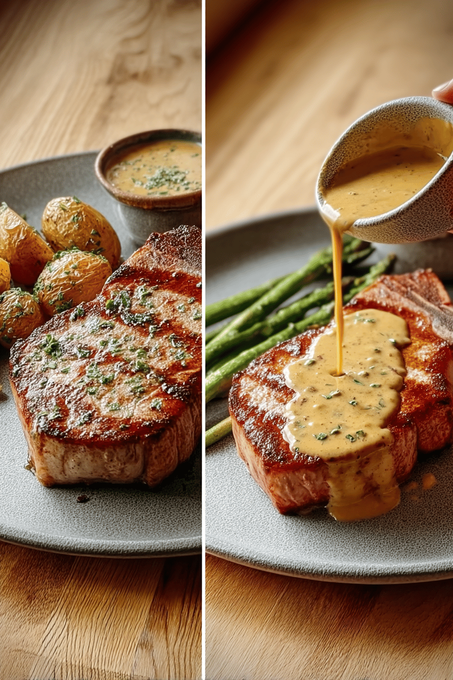 Dijon Cream Pork Chops