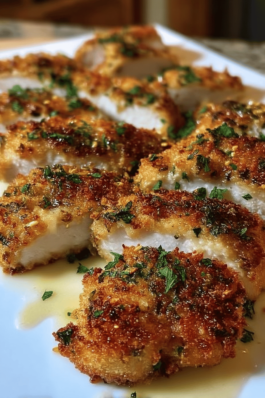 Garlic Parmesan Crusted Chicken