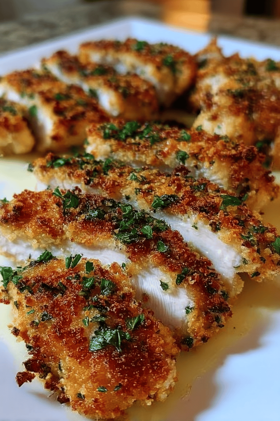 Garlic Parmesan Crusted Chicken