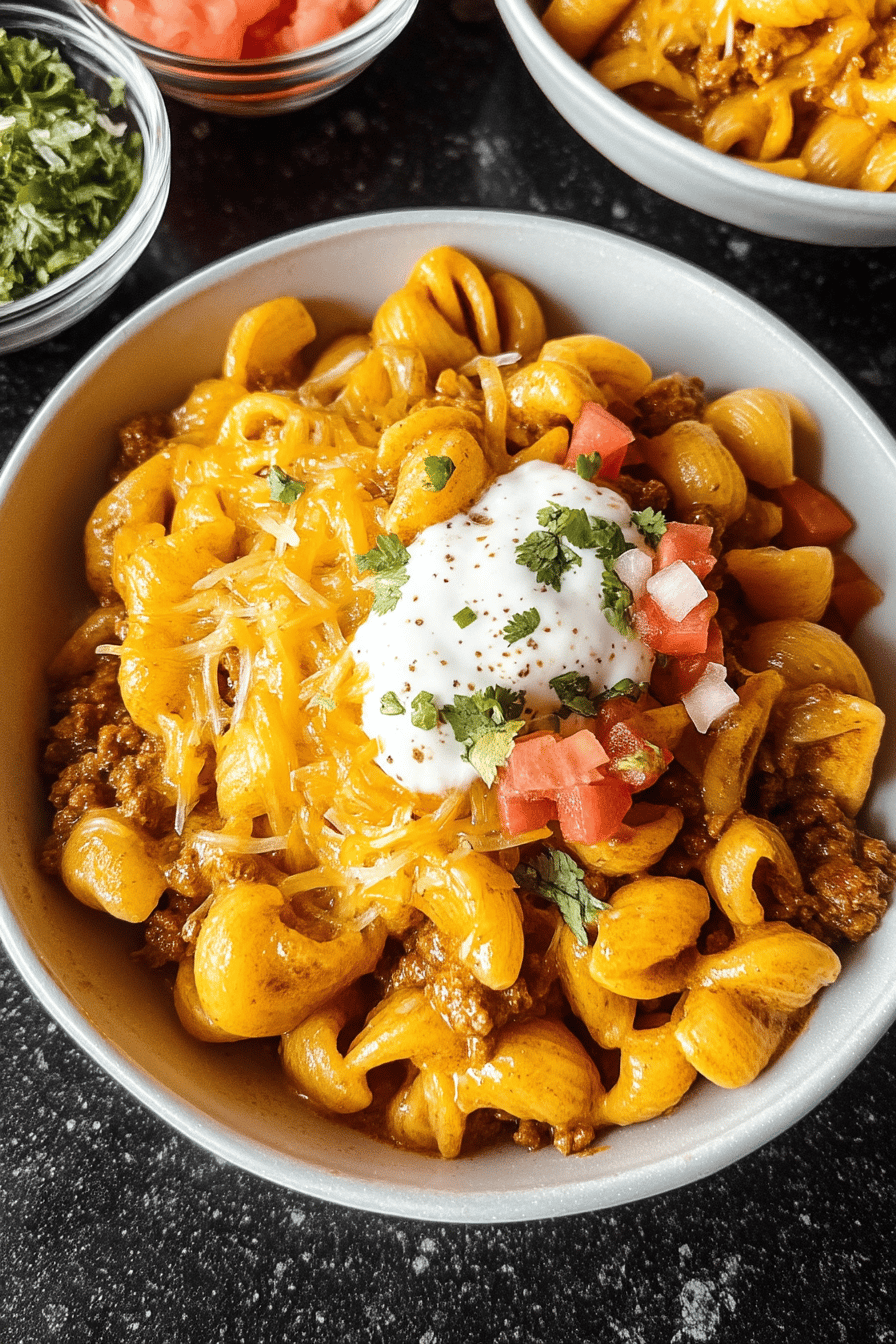 Instant Pot Cheesy Taco Pasta
