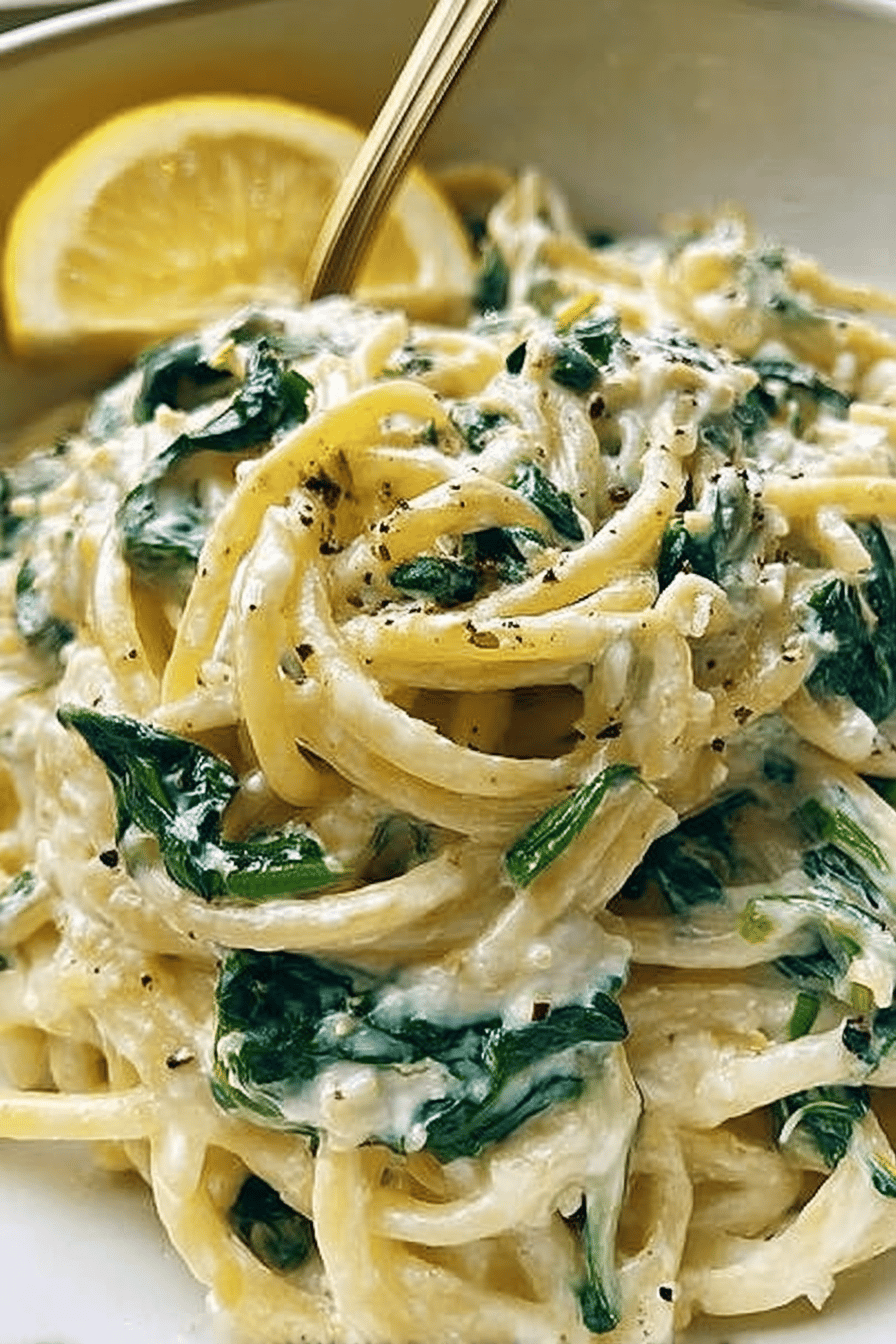 Lemon Ricotta Spinach Pasta