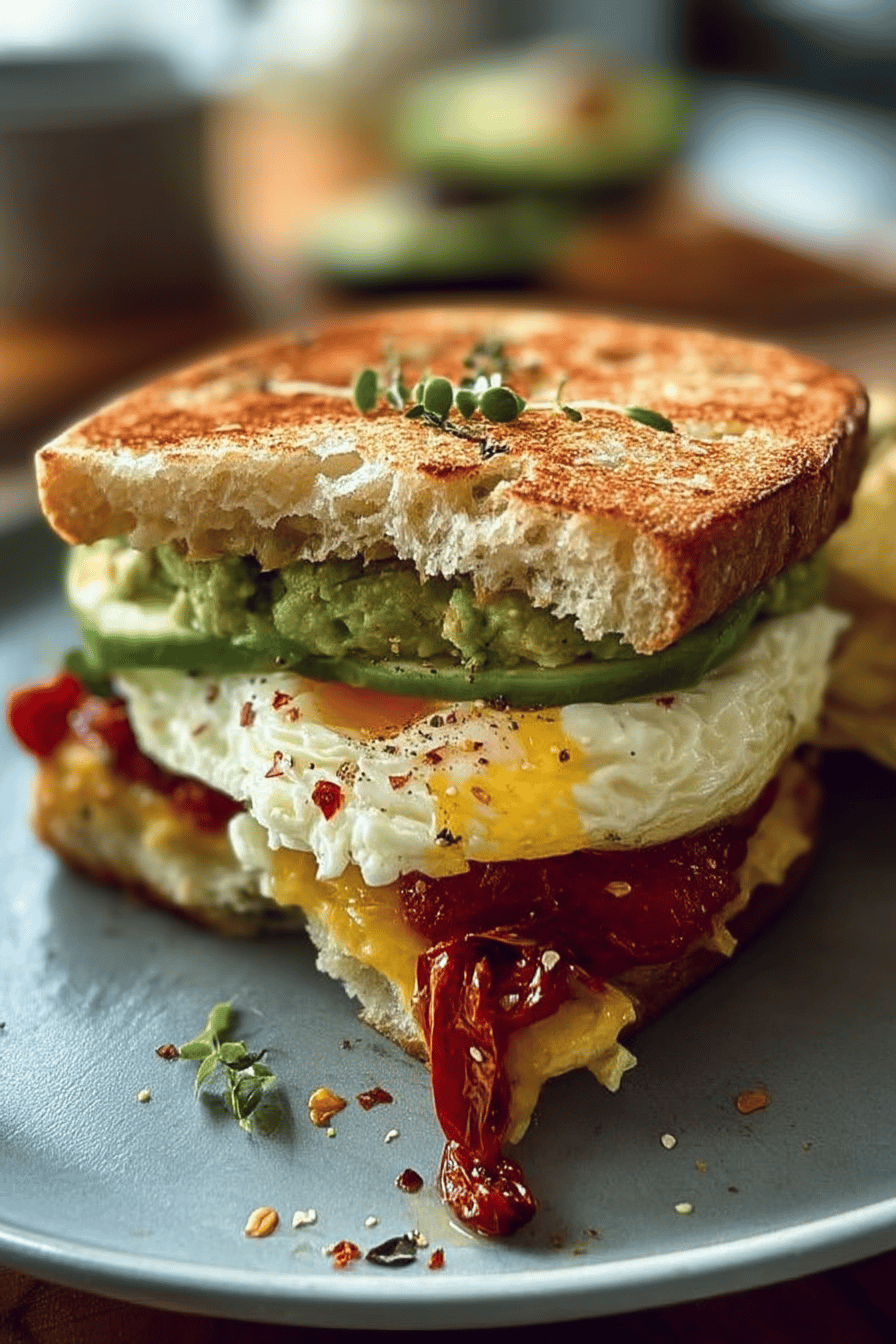 Mediterranean Breakfast Sandwich