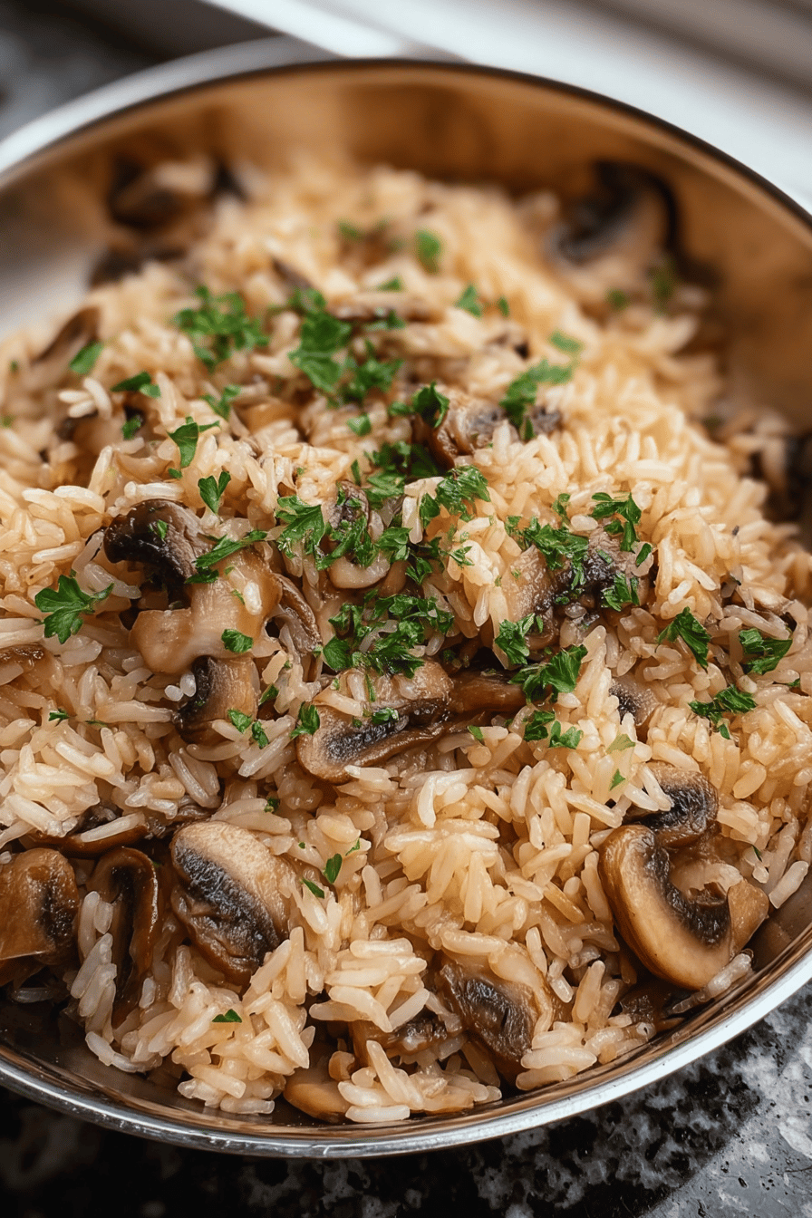 Mushroom Rice Recipe