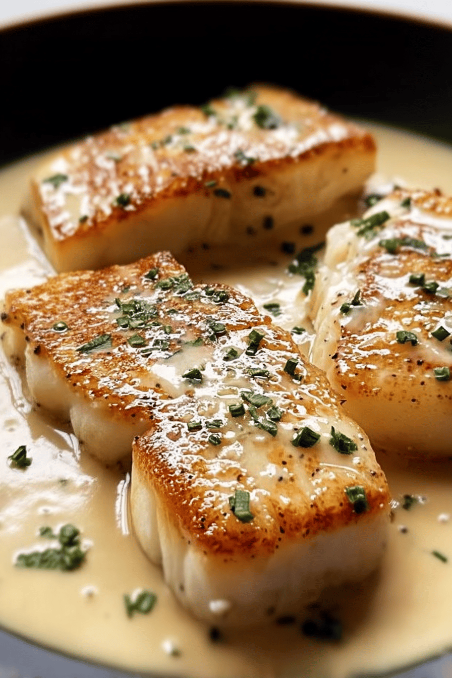 Pan Seared Fish With Creamy Lemon Butter Sauce Recipe