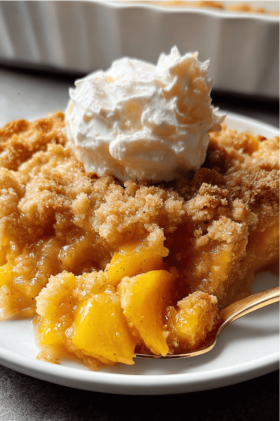 Peach Cobbler Dump Cake