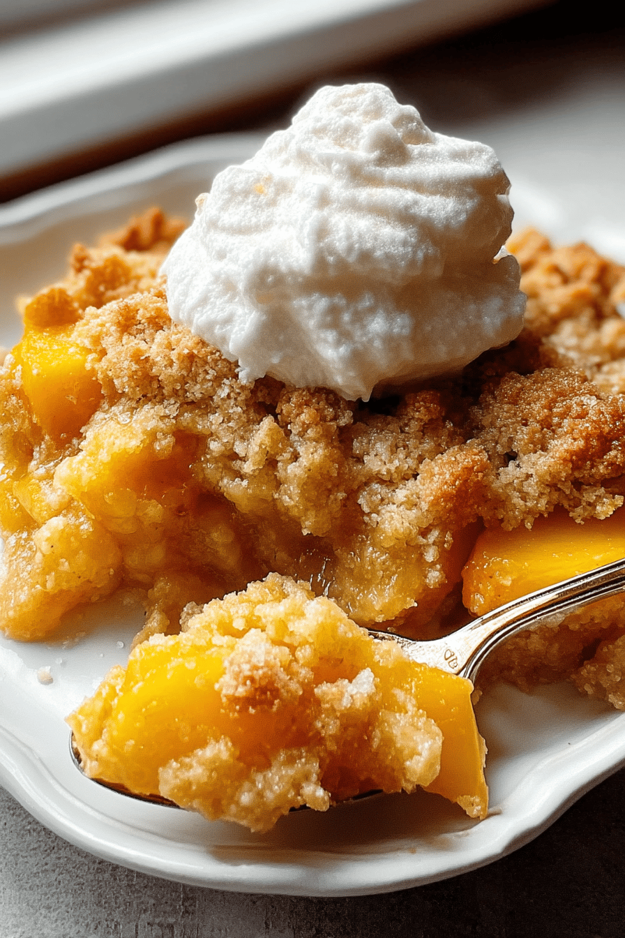 Peach Cobbler Dump Cake
