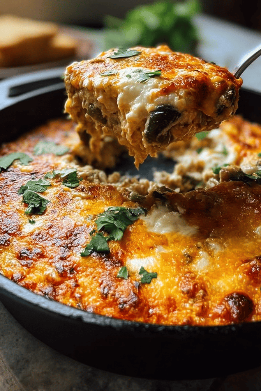 Poblano Pepper and Cheese Casserole