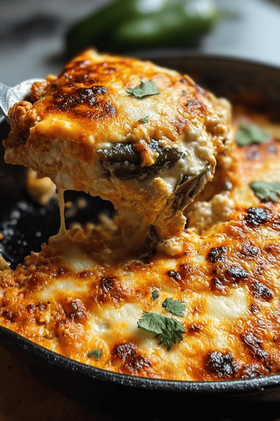 Poblano Pepper and Cheese Casserole