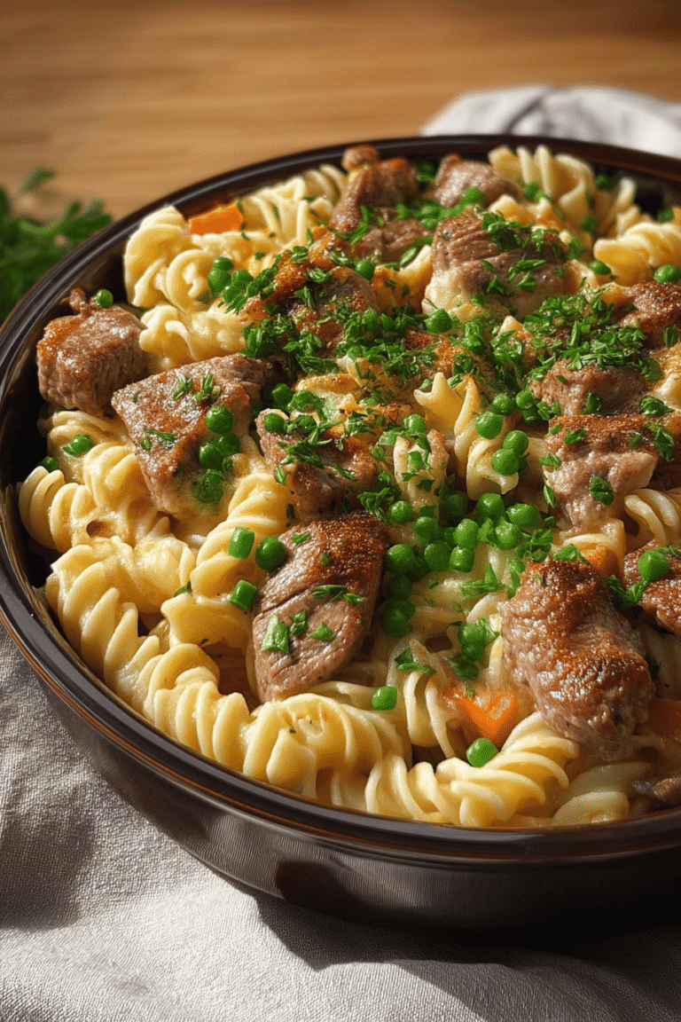 Easy Roast Beef Noodle Casserole for Leftovers