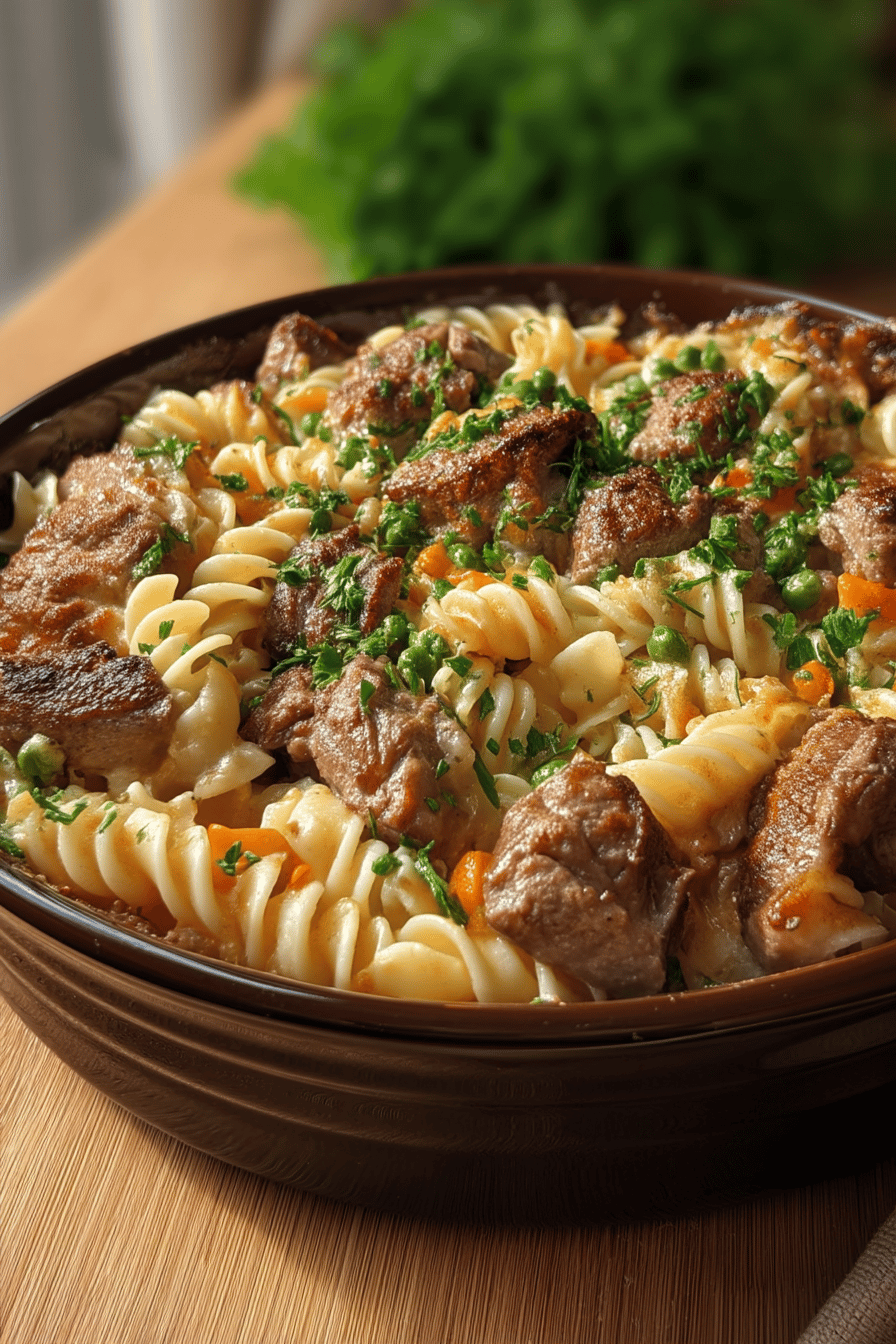 Roast Beef Noodle Casserole