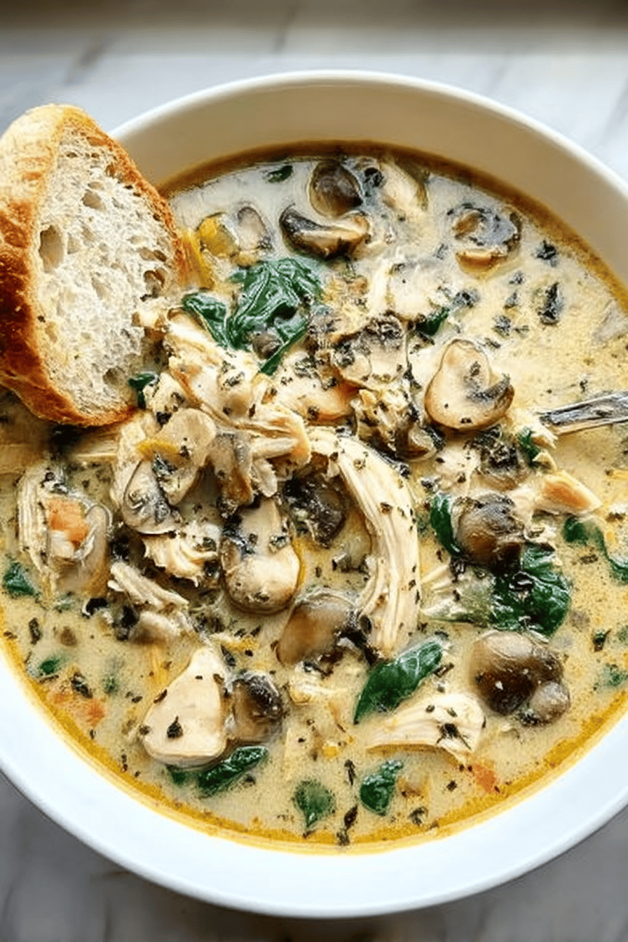 Rotisserie Chicken Mushroom Soup