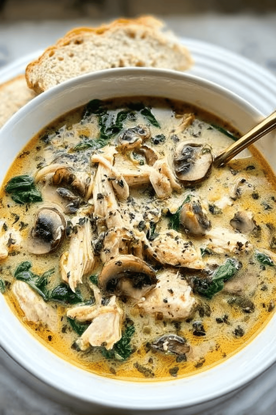 Rotisserie Chicken Mushroom Soup