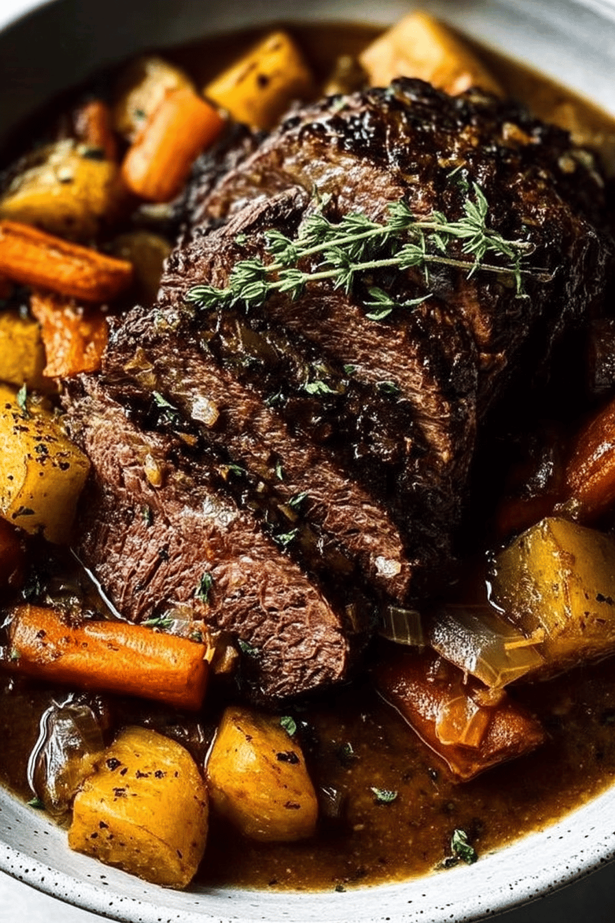 Slow-Cooked Pot Roast with Vegetables
