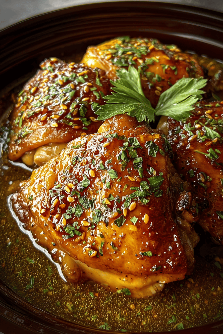 Slow Cooker Honey Orange Garlic Chicken Recipe