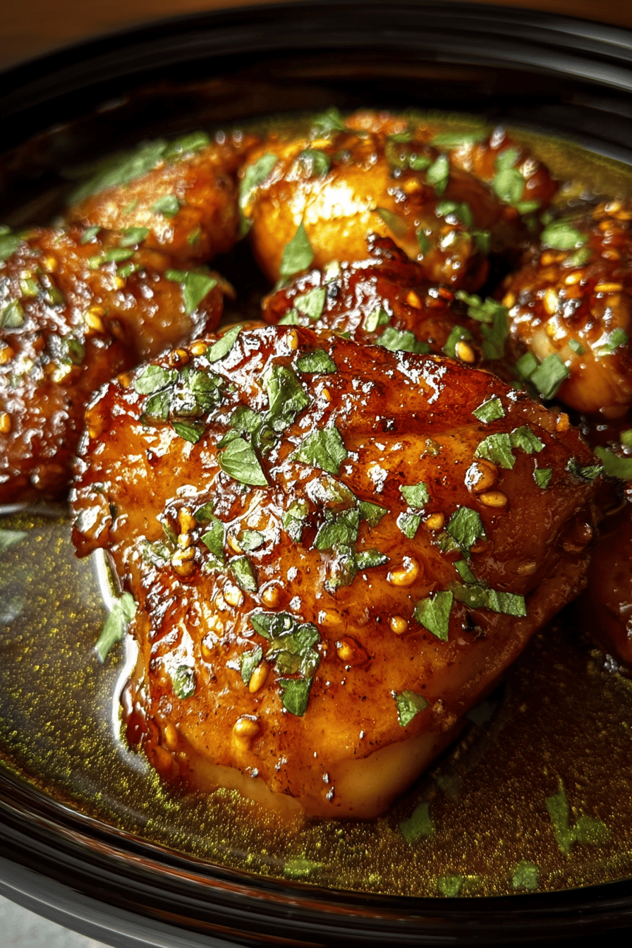 Slow Cooker Honey Orange Garlic Chicken Recipe